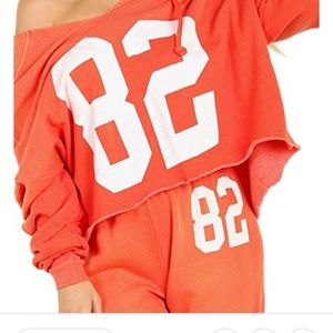 Wildfox 82 cropped hoodie BNWT